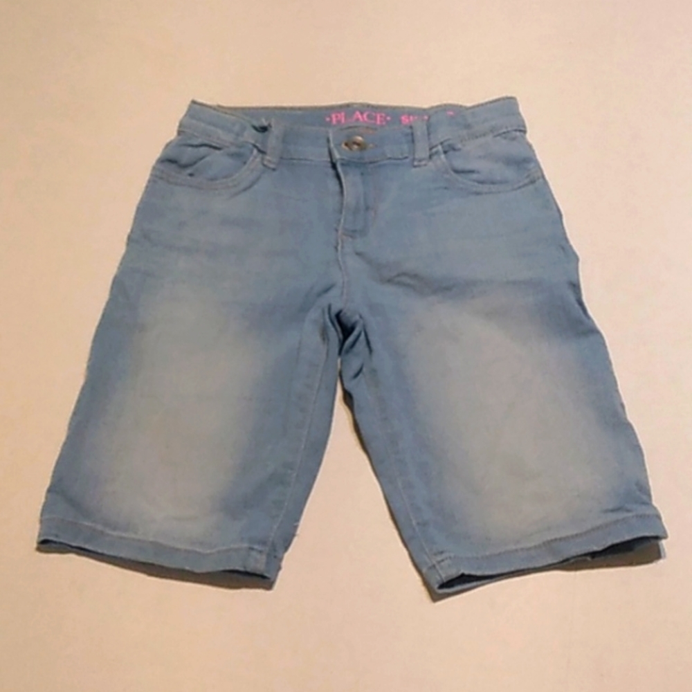 Girls Denim Short Skimmer from Children's Place Size 8y Regular. Gently Worn